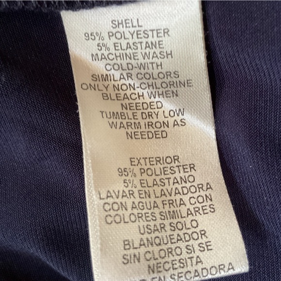 Eliza J Blue Wrap Tie Front Cocktail Dress, 16W - Picture 6 of 6